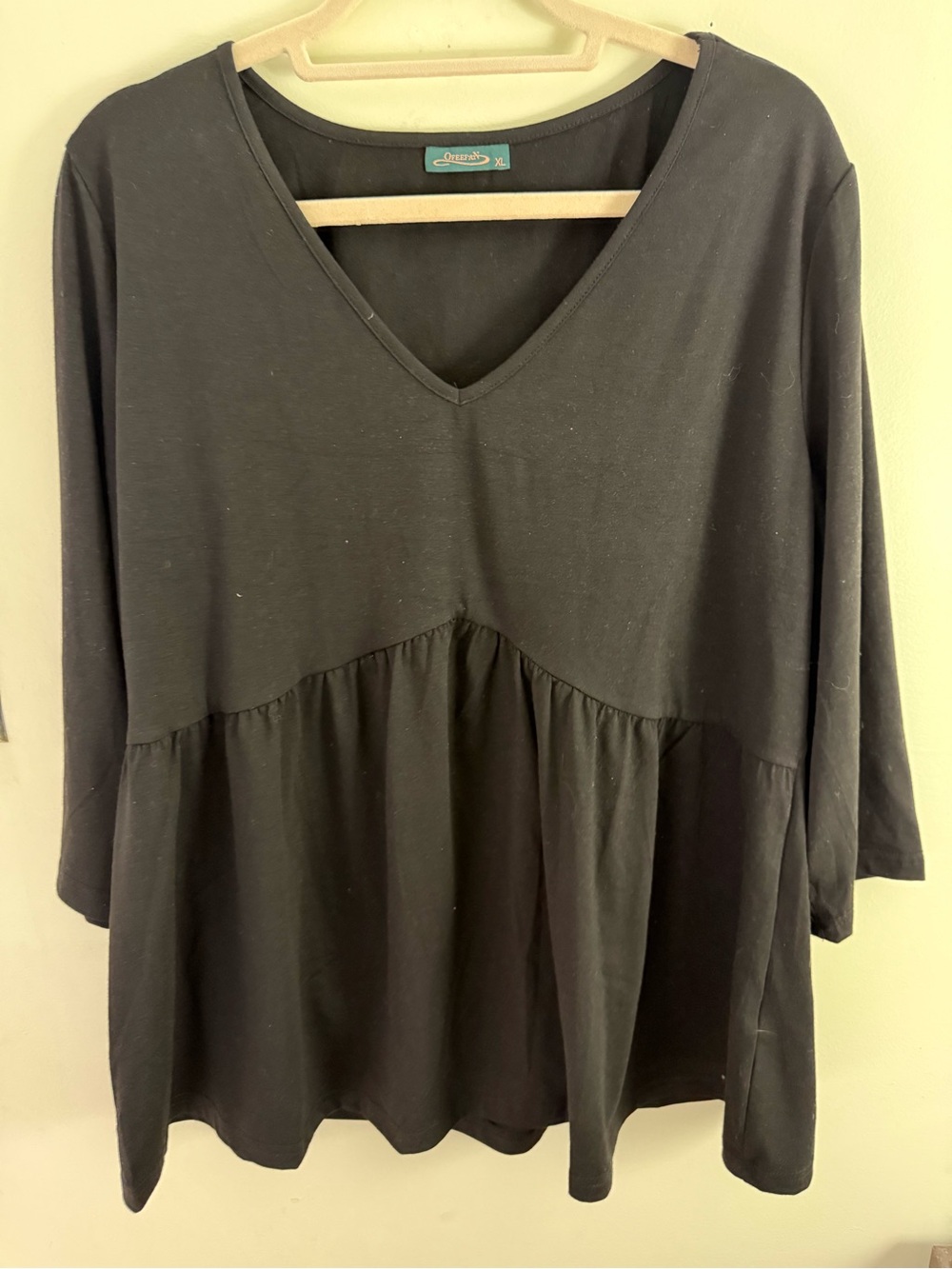 Ofeefan Black Babydoll Shirt XL - Picture 2 of 4